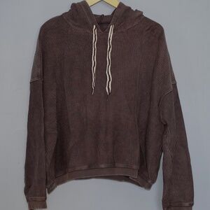 Aerie Ribbed Corduroy Hoodie